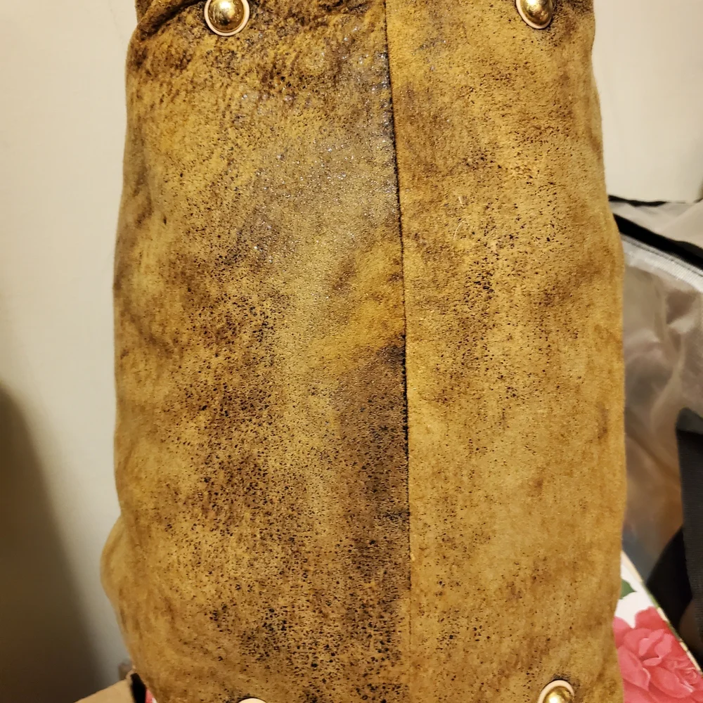 Michael Kors Grayson Suede Satchel  *FLAWS INSIDE - Picture 6 of 15